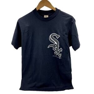 Vintage Chicago White Sox 1993 Black Single Stitch Logo T Shirt Mens Size Large